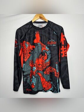 Half Sumo Jiu-Jitsu rash guard Irezumi compression shirt MMA Large Activewear